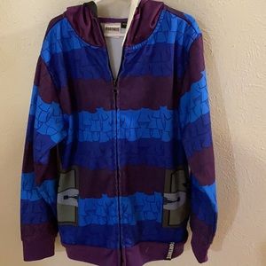 Boys Lama Fortnight full face zip up hoodie